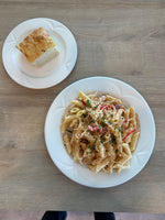 Blackened Chicken Penne with Foccacia