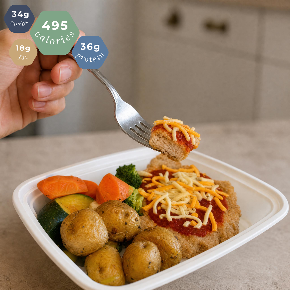 Macro Chicken Parmigiana - Hot