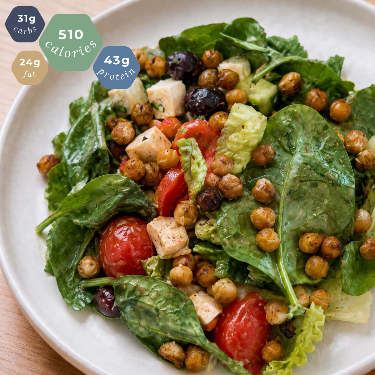 Mediterranean Chickpea Chicken Bowl - Macro Balanced